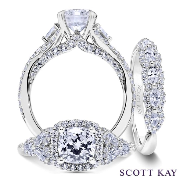Retailers can easily access Scott Kay bridal collections in responsive JewelCloud® tool.