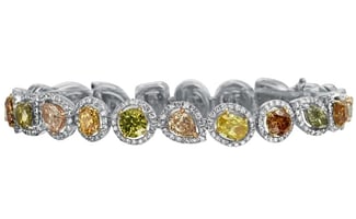 Rina Limor multicolor natural diamond bracelet